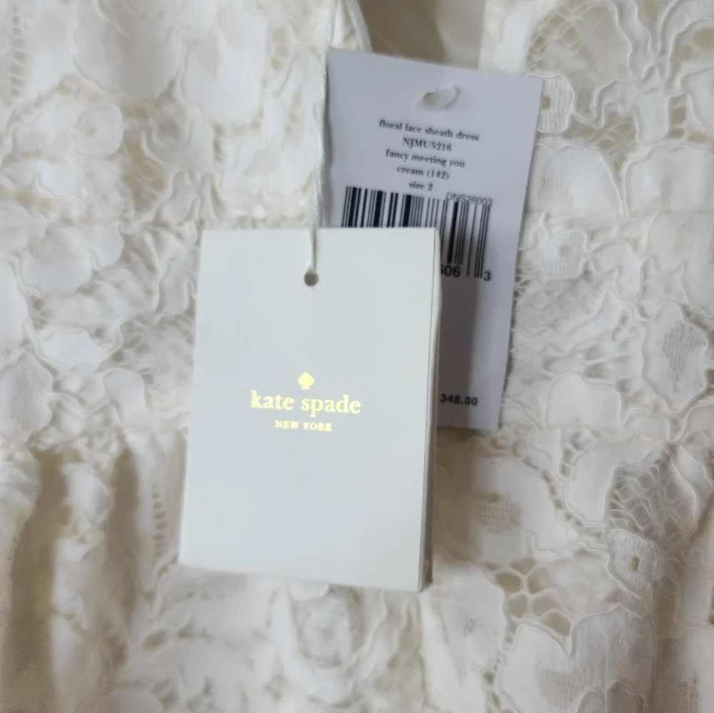 Kate spade floral lace sheath dress NWT